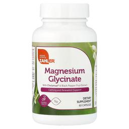 Zahler Magnesium Glycinate With Chelamax Black Pepper Fruit Extract 60 Capsules