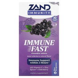 Zand Immunity Immune Fast Sweet Elderberry 30 Chewable Tablets