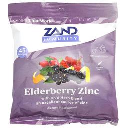 Zand Immunity Elderberry Zinc Natural 45 Lozenges