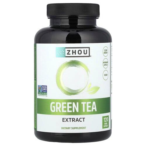 Zhou Nutrition Green Tea Extract 500 Mg 120 Veggie Capsules