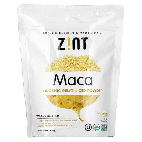 Zint Organic Gelatinized Maca Powder 16 Oz 454 G