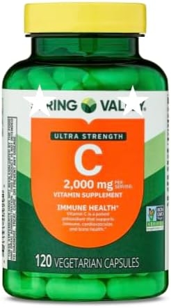 Ultra Strength Vitamin C 2000 mg – Immune Support Dietary Supplement – 120 Capsules – Antioxidant and Wellness Support - Pack-1 product image