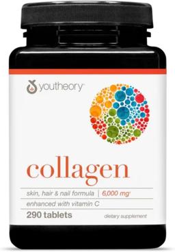Youtheory Collagen with Vitamin C, 290 Tablets (1 Bottle)