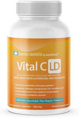 Vital C-LD - Enhanced Liposomal Vitamin C - 530mg Capsules - 120 Count