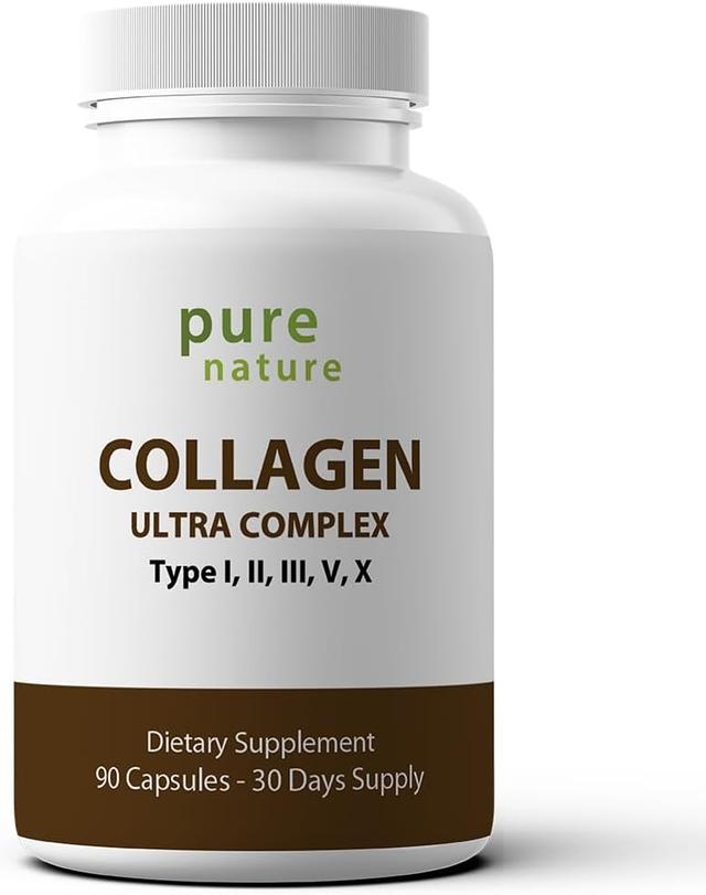 PureNature Collagen Ultra 90 Capsules Penta Collagen 5 Types I, II, III, V & X product image