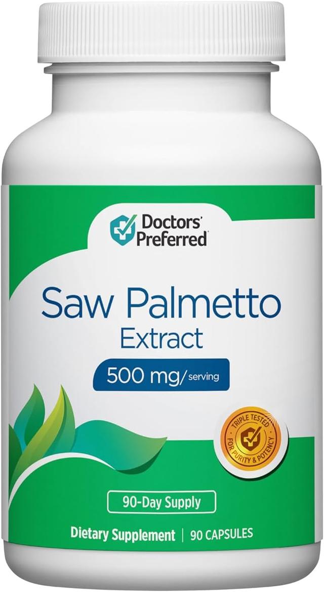 Doctor-Recommended Saw Palmetto Extract Supplement for Men and Women – 500 mg per Serving | 90 Capsules product image