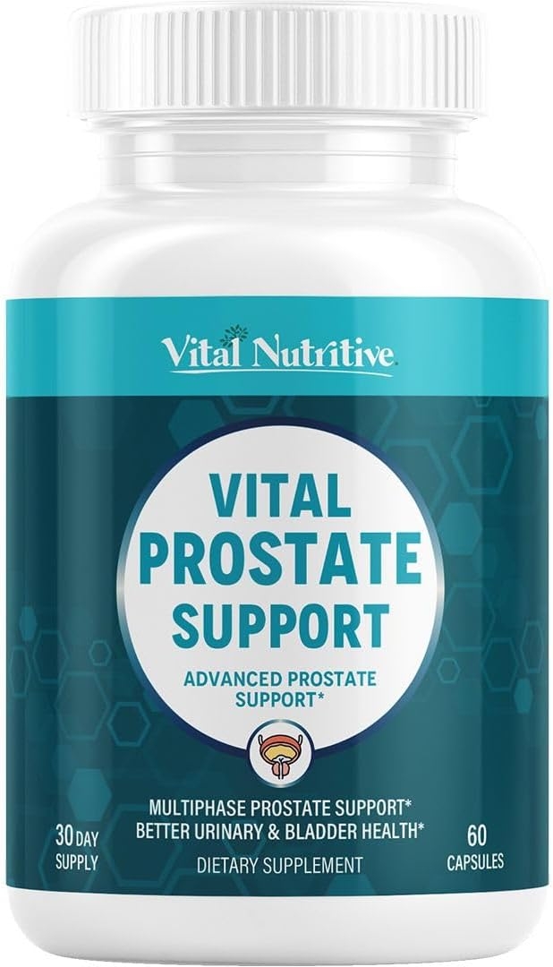 Men's Vital Prostate Support Supplement - Multi-Herb Formula with Saw Palmetto, Beta-Sitosterol and Zinc - Urinary Flow, Bladder Comfort and Men's Prostate Health Supplement - 30-Day Supply product image