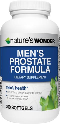 Nature's Wonderman's Prostate Supplement (with Saw Palmetto, Beta-Sitosterol, Lycopene), 200 Softgels, 100-Day Supply