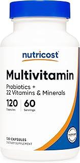Nutricost Multivitamin with Probiotics 120 Vegetarian Capsules - Packed with Vitamins & Minerals product image