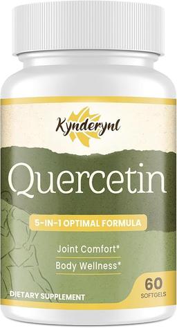 Liposomal Quercetin 1000mg with Turmeric, Grape Seed and Non-Acidic Vitamin C – Vegan – 60 Softgels