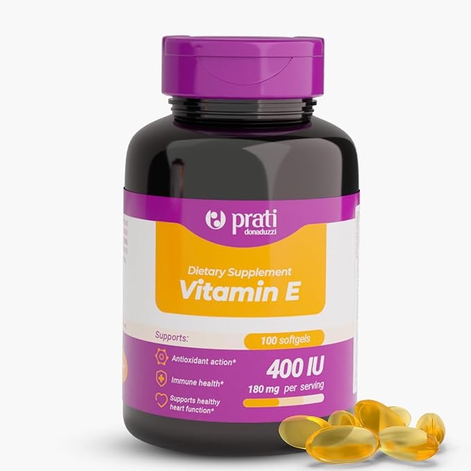 Vitamin E 400 IU – Softgels 100 Count - Immune System Support, Antioxidant Defense and Healthy Aging product image