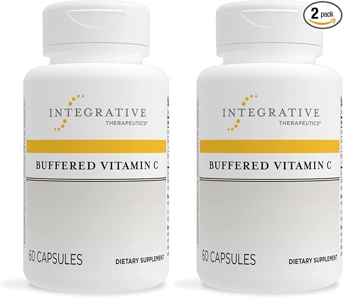 Integrative Therapeutics, Buffered Vitamin C - Antioxidant Support Supplement for Healthy Skin and Connective Tissue* - Vegan & Gluten Free - 60 Capsules (2 Pack) product image