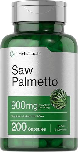 Horbach Saw Palmetto Extract | 900mg | 200 Capsules | Non-GMO and Gluten Free | Traditional Herbal Supplement | Extracted from Saw Palmetto Berries