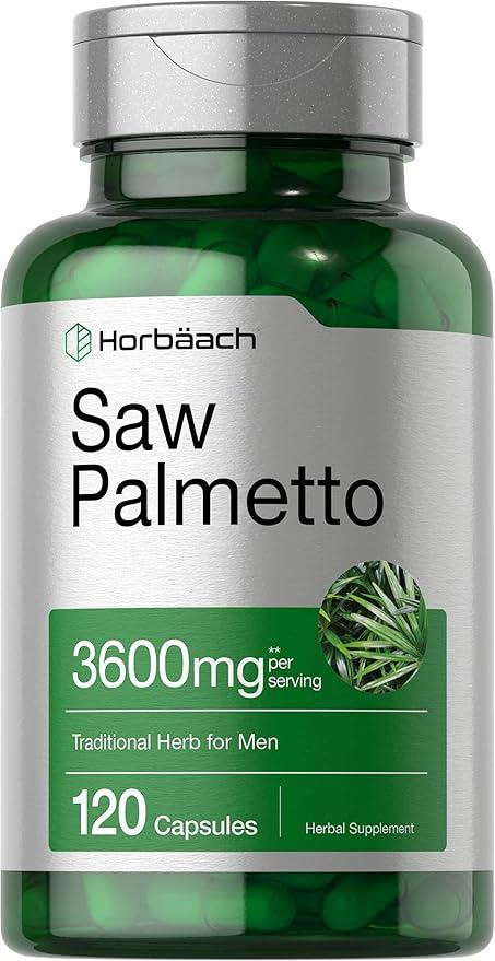 Horbaach Saw Palmetto Extract | 120 Capsules | Non-GMO and Gluten Free Formula | Extracted from Saw Palmetto Berries product image