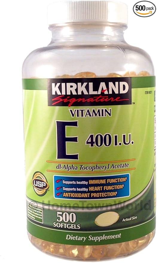 Vitamin E 400 IU 500 Softgels Healthy Immune Support product image