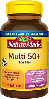 Nature Made Multivitamin For Women 50+ No Iron, Multivitamins for Women 50 Plus, Daily Nutritional Support, Nature Made Multi Vitamins, 90 Tablets, 90 Day Supply product image