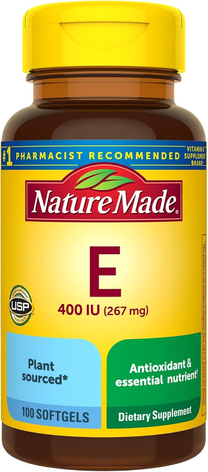 Nature Made Vitamin E 267mg (400 IU) d-Alpha, Dietary Supplement for Antioxidant Support, 100 Softgels, 100-Day Supply product image