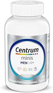 Centrum Minis Silver Multivitamin for Men 50 Plus, Multivitamin/Multimineral Supplement, Vitamin D3, B-Vitamins and Zinc, Non-GMO Ingredients, Supports Memory and Cognition in Older Adults - 280 C