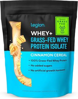 LEGION Grass-Fed Whey Protein Isolate - Whey Protein Isolate Powder Low Calorie, GMO Free, Sugar Free, Lactose and Gluten Free, Natural Protein Powder for Men and Women (30 Servings)