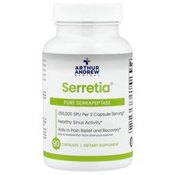 Arthur Andrew Medical Serretia Pure Serrapeptase 90 Capsules 125 000 Spu Per Capsule