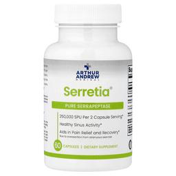 Arthur Andrew Medical Serretia Pure Serrapeptase 60 Capsules 125 000 Spu Per Capsule