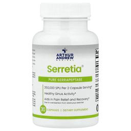 Arthur Andrew Medical Serretia Pure Serrapeptase 30 Capsules 125 000 Spu Per Capsule