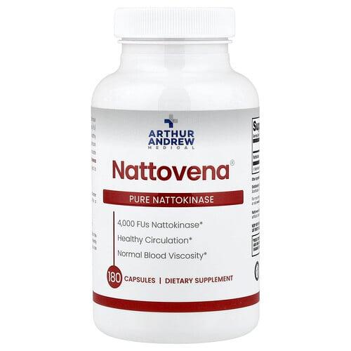 아서 앤드류 메디칼 Arthur Andrew Medical, Nattovena®, 순수 나토키나아제, 4,000FU, 캡슐 180정 product image