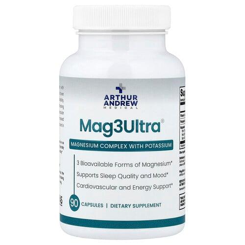 Arthur Andrew Medical Mag3ultra Magnesium Complex With Potassium 90 Capsules product image