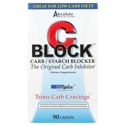 Absolute Nutrition Cblock Carb Starch Blocker 90 Caplets product image