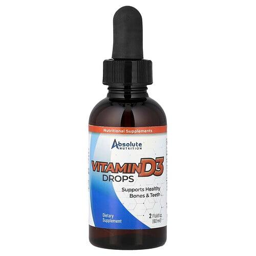 Absolute Nutrition Vitamin D3 Drops 2 Fl Oz 60 Ml product image