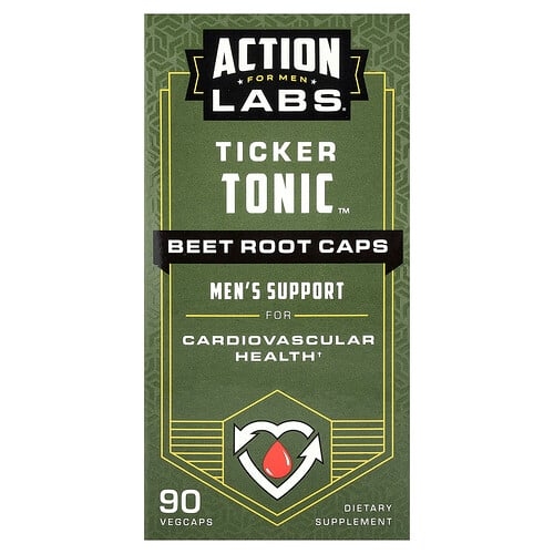 Action Labs For Men Ticker Tonic Beet Root Caps 90 Vegcaps product image