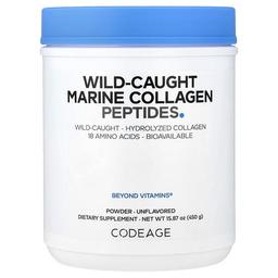 Codeage Wild Caught Marine Collagen Peptides Powder Unflavored 15 87 Oz 450 G