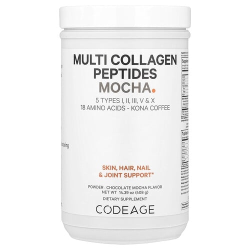 Codeage Multi Collagen Peptides Powder Chocolate Mocha 14 39 Oz 408 G product image
