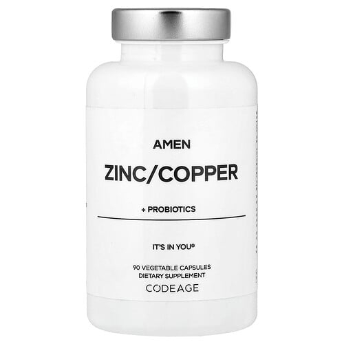 Codeage Amen Zinc Copper Probiotics 90 Vegetable Capsules product image