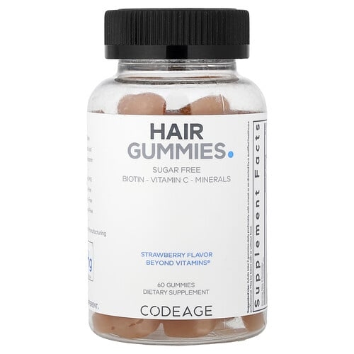 Codeage Hair Gummies Strawberry 60 Gummies product image