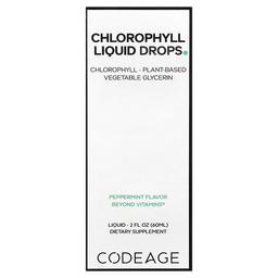Codeage Chlorophyll Liquid Drops Peppermint 2 Fl Oz 60 Ml