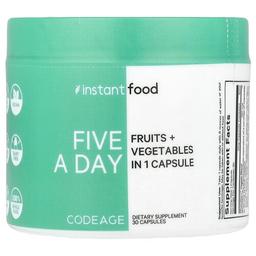 Codeage Five A Day Fruits Vegetables In 1 Capsule 30 Capsules