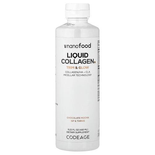Codeage Nanofood Liquid Collagen Chocolate Mocha 15 22 Fl Oz 450 Ml product image