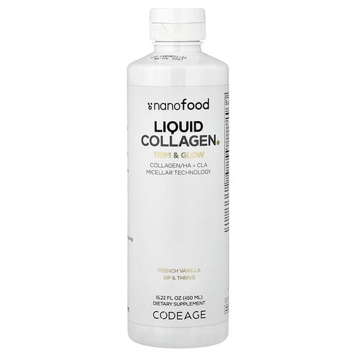 Codeage Nanofood Liquid Collagen French Vanilla 15 22 Fl Oz 450 Ml product image