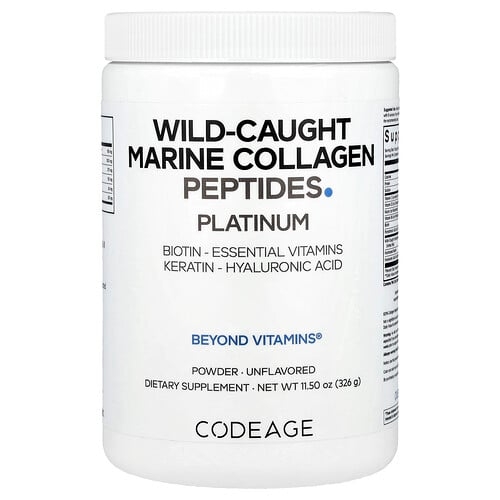 Codeage Wild Caught Marine Collagen Peptides Powder Platinum Unflavored 11 5 Oz 326 G product image
