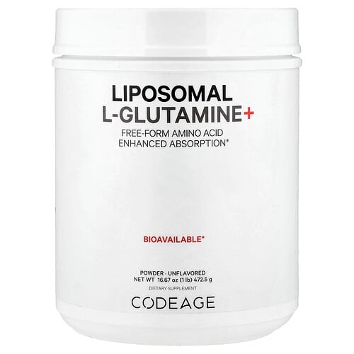 Codeage Liposomal L Glutamine Powder Unflavored 16 67 Oz 472 5 G product image