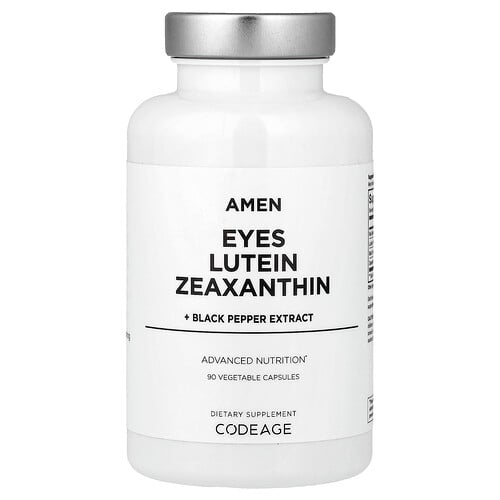 Codeage Amen Eyes Lutein Zeaxanthin Black Pepper Extract 90 Vegetable Capsules product image