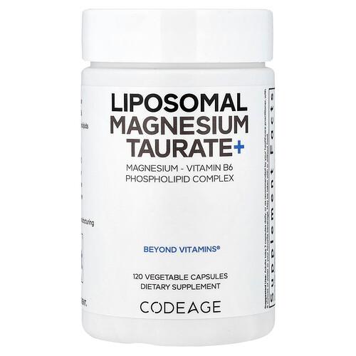 Codeage Liposomal Magnesium Taurate 120 Vegetable Capsules product image