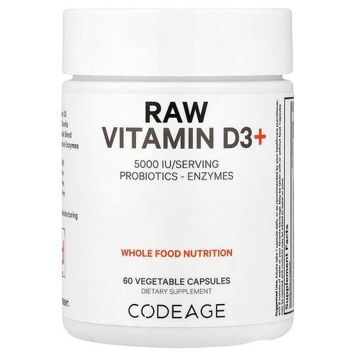 Codeage Raw Vitamin D3 60 Vegetable Capsules product image
