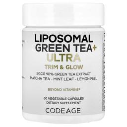 Codeage Liposomal Green Tea Ultra Trim Glow 60 Vegetable Capsules