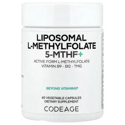 Codeage Liposomal L Methylfolate 5 Mthf 60 Vegetable Capsules