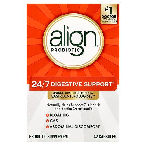 Align Probiotics 24 7 Digestive Support 42 Capsules 10 Mg Per Capsule product image