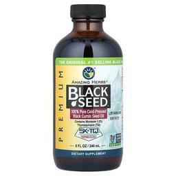 Amazing Herbs Premium Black Seed 100 Pure Cold Pressed Black Cumin Seed Oil 8 Fl Oz 240 Ml