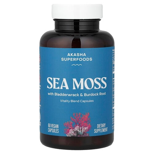 Akasha Superfoods Sea Moss 60 Vegan Capsules product image