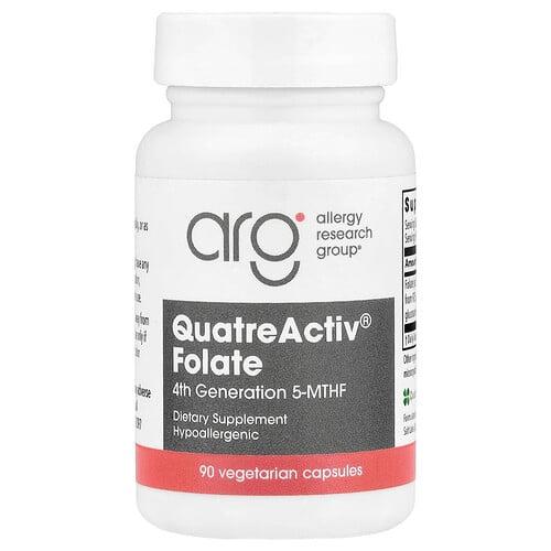 Allergy Research Group Quatreactiv Folate 90 Vegetarian Capsules 833 Mcg Per Capsule product image